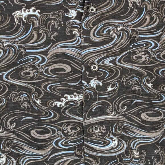 Paradise Collection 100% Silk Button Shirt - Picture 1 of 5